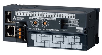 三菱cc-link模塊  | NZ2GF2B1N1-16D |16點 DC24V輸入|遠程模塊|1線式、可接三個擴展模塊