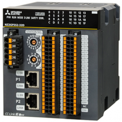 三菱cc-link NZ2GFCF1-32D 32點 DC24V（漏型）輸入，遠程模塊、FCN式